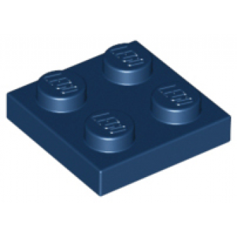 Plaat 2x2 Dark Blue